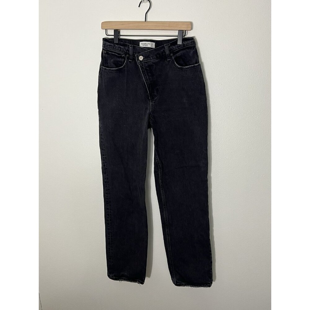 Abercrombie & Fitch Black Straight Leg Jeans